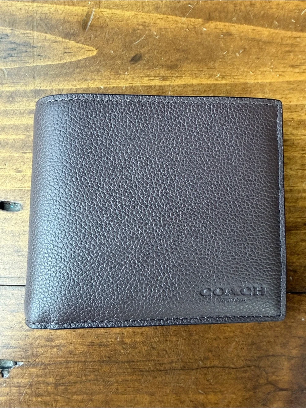 Coach Men’s Brown Mahogany Leather Wallet